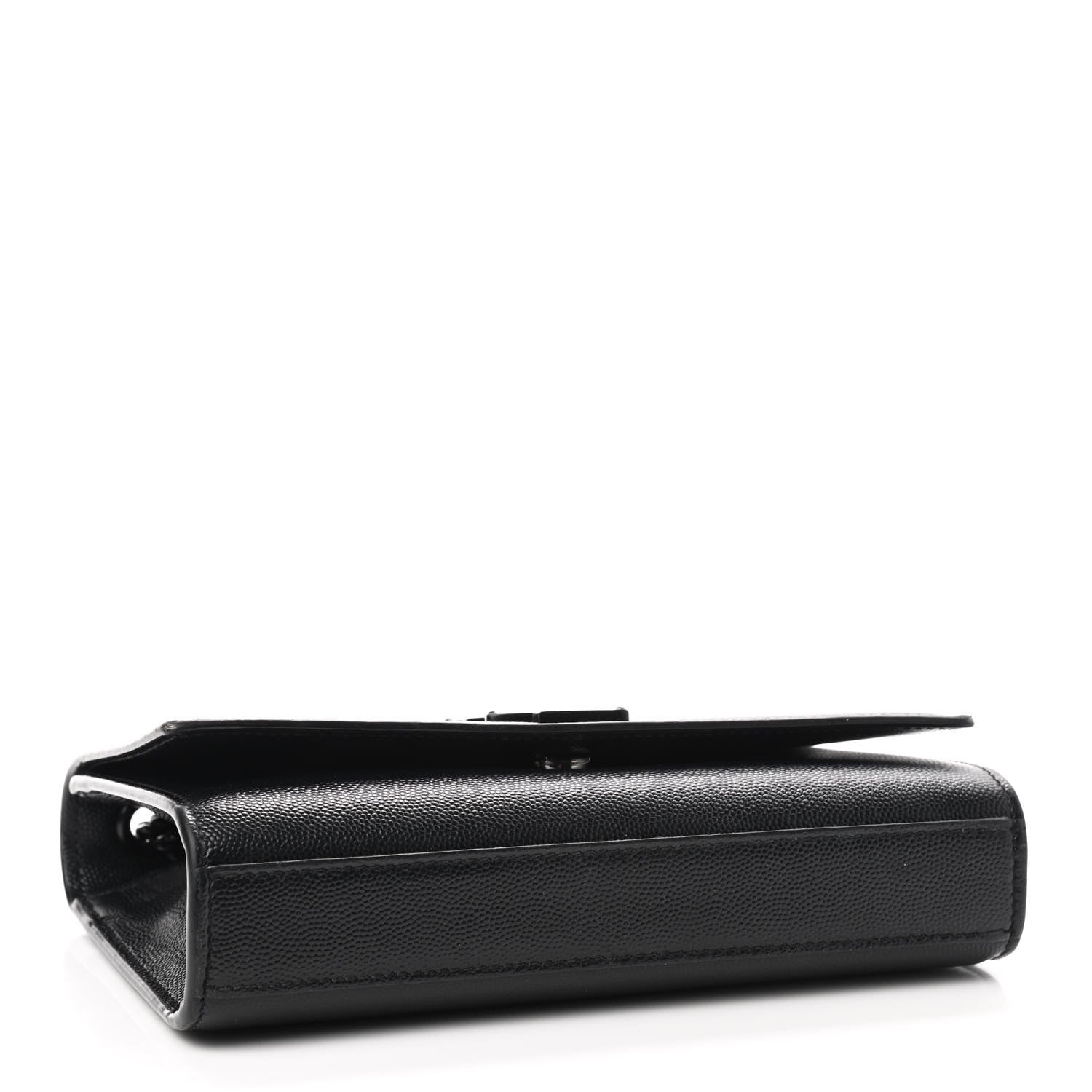 Saint Laurent Grain De Poudre Small Monogram Kate Satchel Black 4 of 9