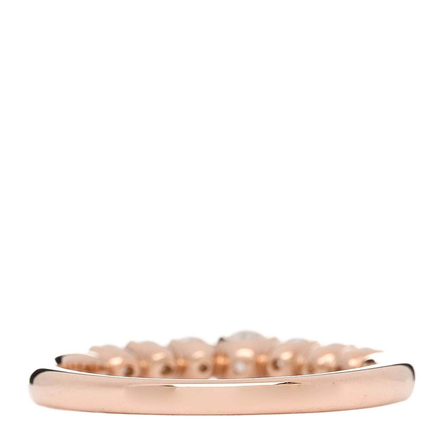 Parker & West by FASHIONPHILE 18K Rose Gold Diamond .50ctw Half Eternity Ring 51 5.75 2 of 10