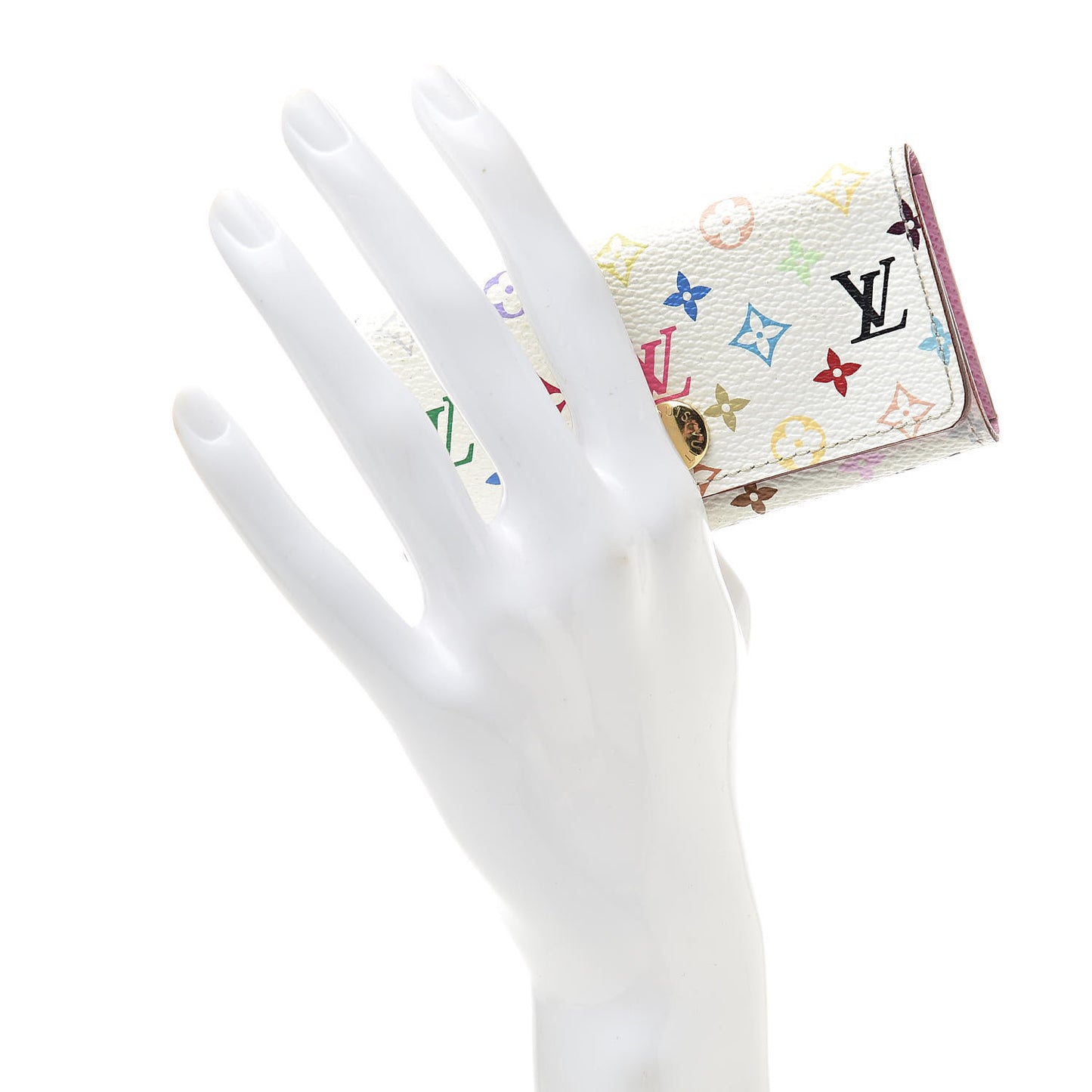 Monogram Multicolor Multicles 4 Key Holder White Litchi