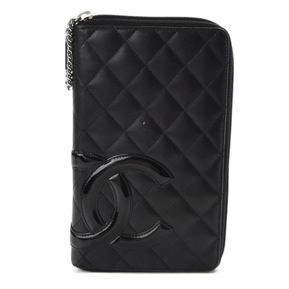 Chanel Calfskin Cambon Zip Around Organizer Wallet Black 1 of 13