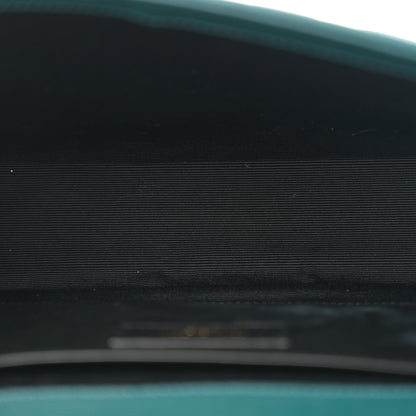 Saint Laurent Grain De Poudre Textured Mixed Matelasse Triquilt Medium Monogram Satchel Sea Turquoise 5 of 11