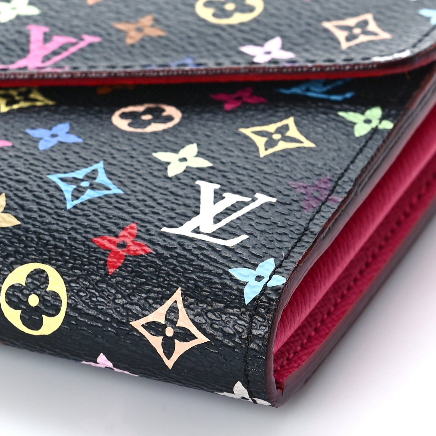 Louis Vuitton Monogram Multicolor Sarah Wallet NM Black Grenade 8 of 10