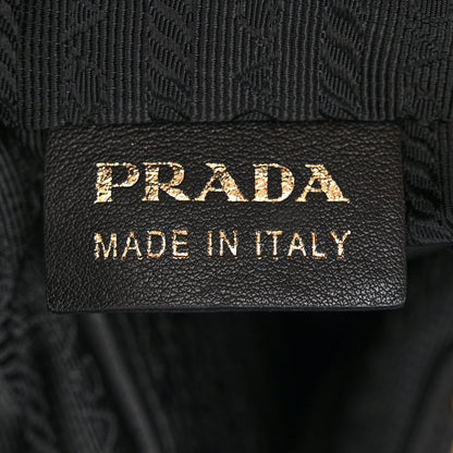 Prada Tessuto Nylon Chevron Quilted Chain Tote Black 7 of 13