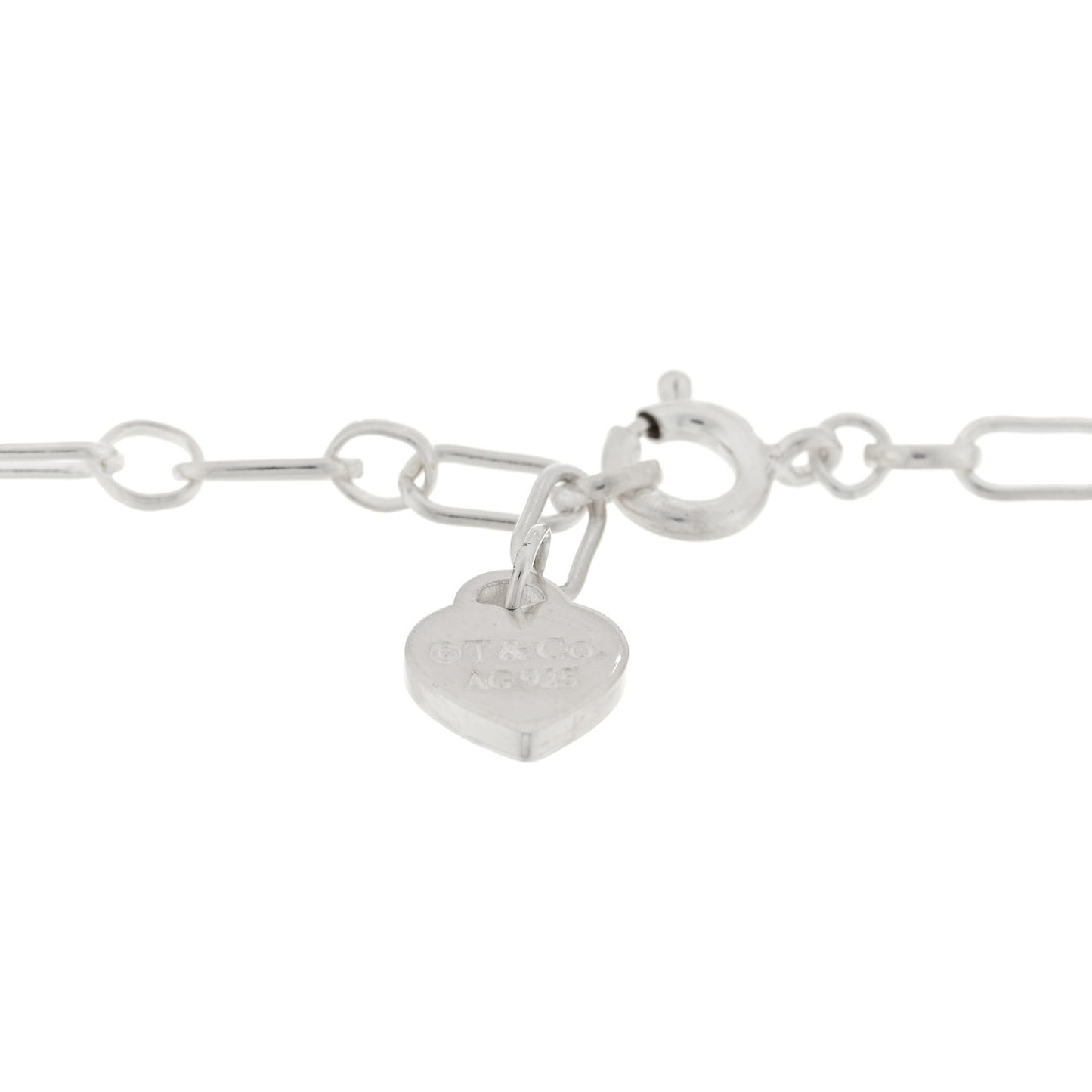 Sterling Silver Enamel Love Notes Logo Charm Bracelet Blue