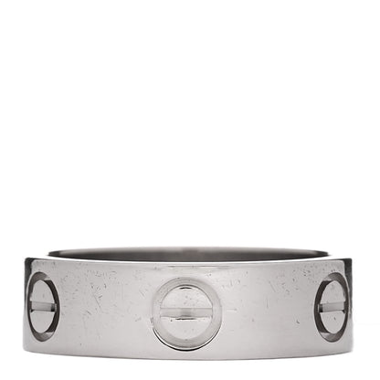 Cartier 18K White Gold 5.5mm LOVE Ring 52 6 3 of 4