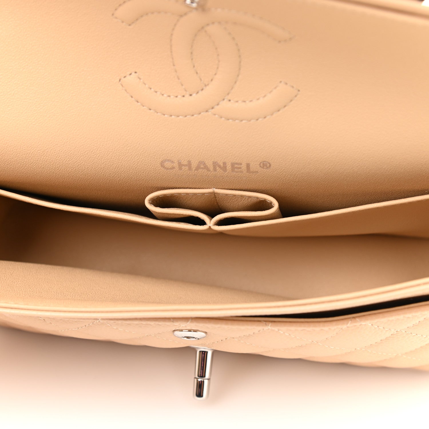 Chanel Caviar Quilted Small Double Flap Beige 6 of 11