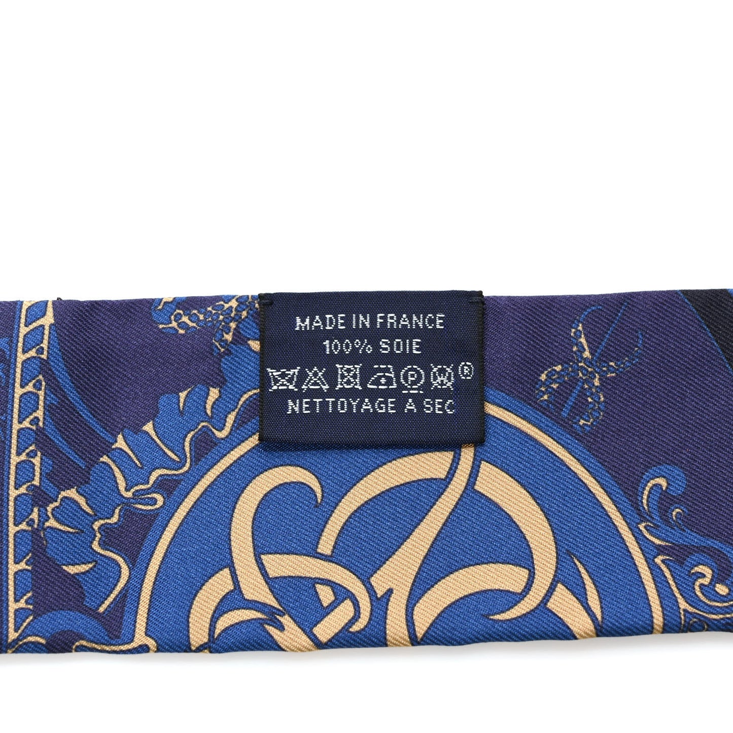 Silk Ex-Libris Twilly Indigo Black Beige