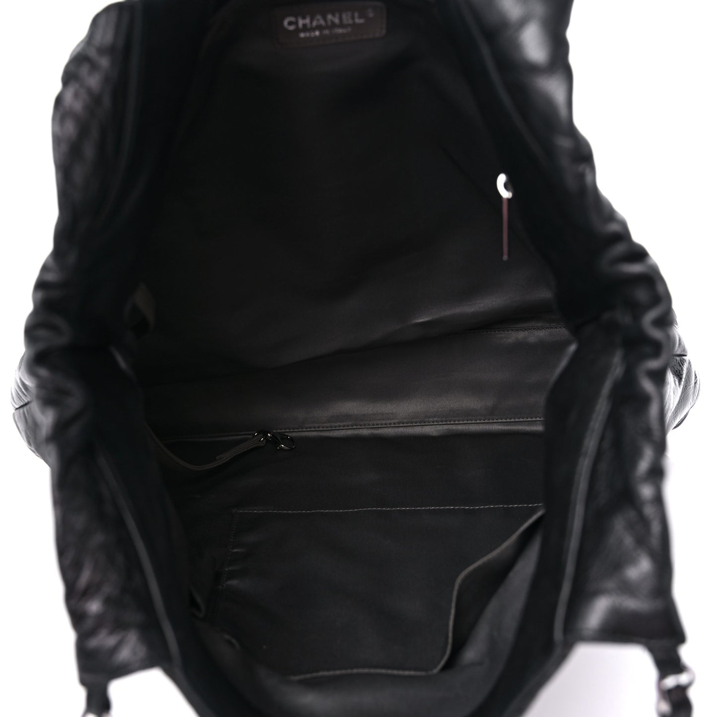 Lambskin Patent Calfskin Brooklyn Patchwork Extra Large Hobo Black