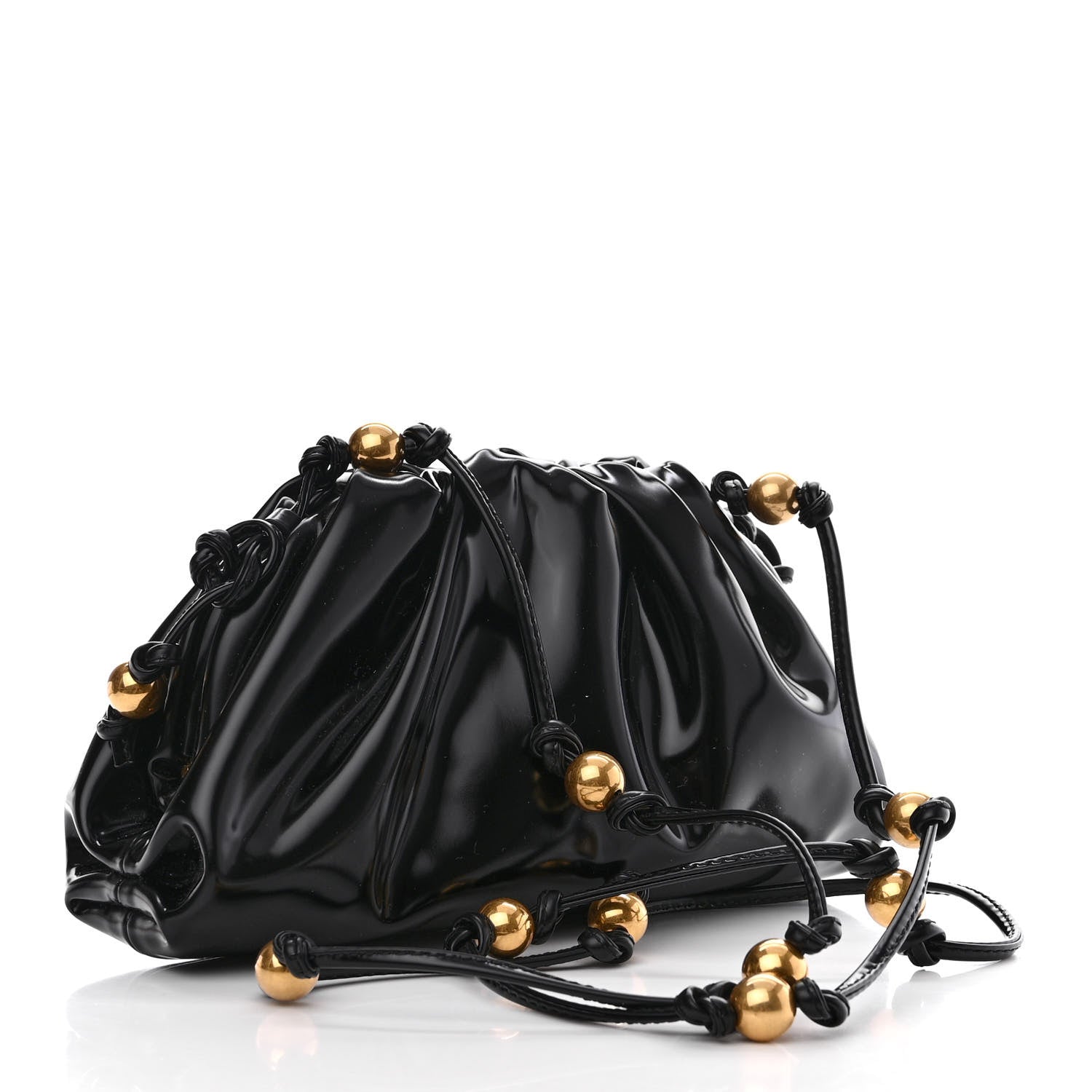 Bottega Veneta Brushed Calfskin The Mini Pouch Black 3 of 11