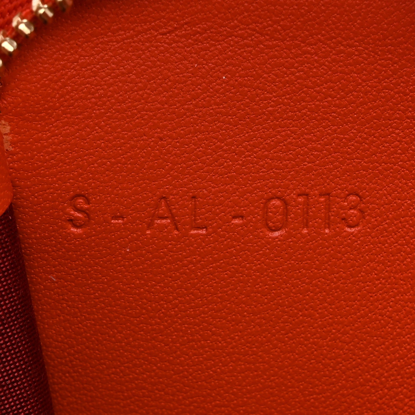 Lambskin Large Zip Around Multifunction Wallet Red Orange