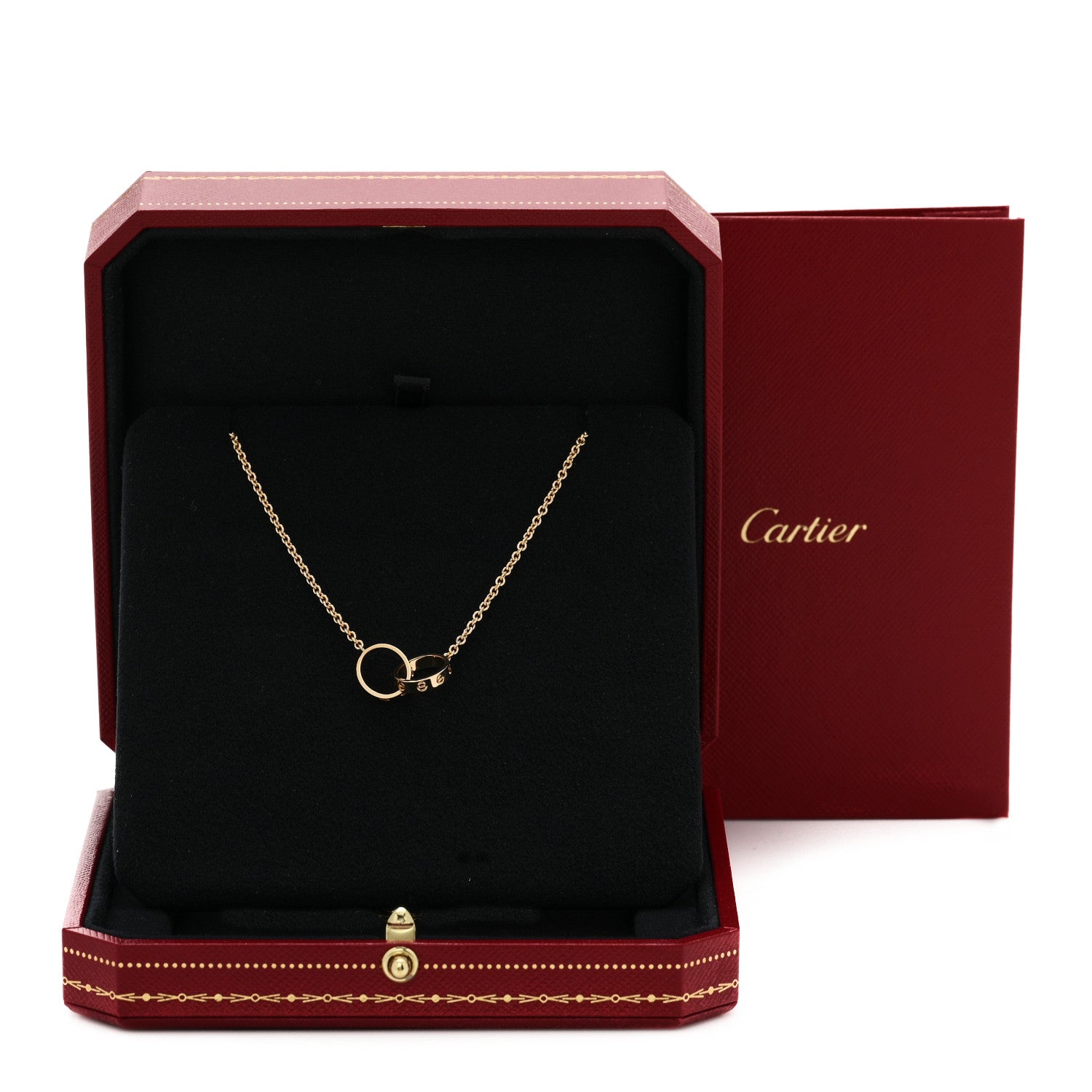 Cartier 18K Yellow Gold Interlocking LOVE Necklace 5 of 5