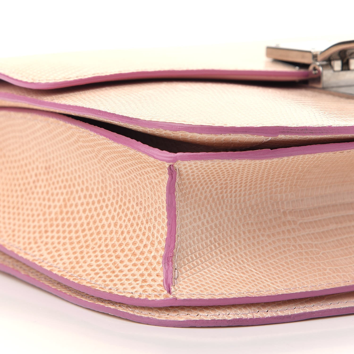 Celine Lizard Medium Classic Box Flap Bag Pink 6 of 7