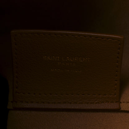 Saint Laurent Calfskin Toy Shopping Tote Dark Tan 6 of 10