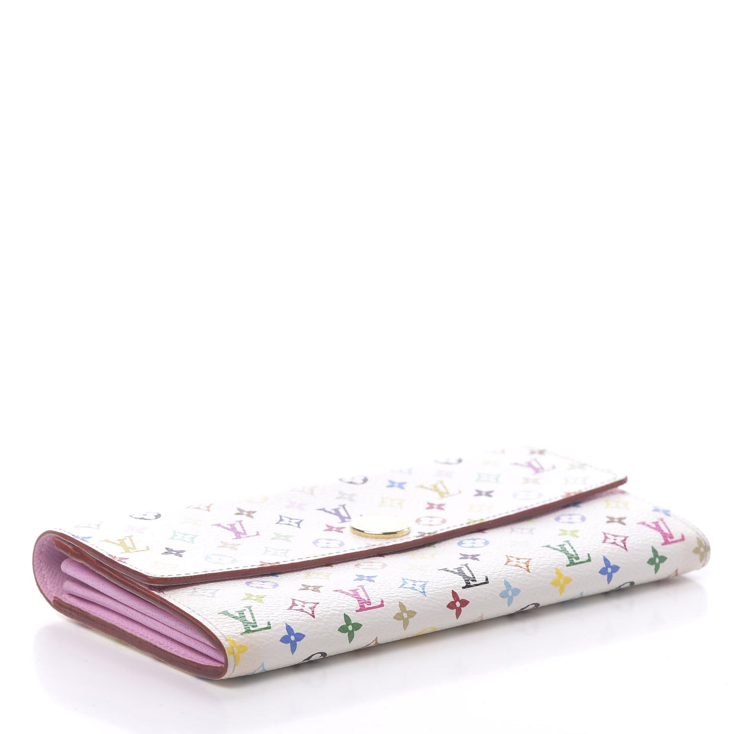 Monogram Multicolor Sarah Wallet White Litchi