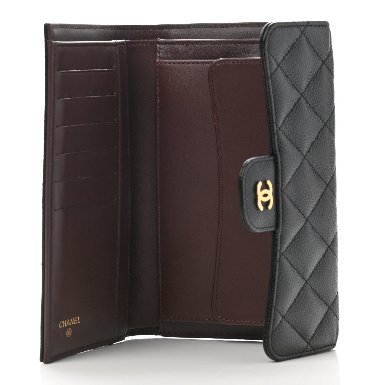Chanel Caviar Quilted Large Flap Wallet Black 5 of 9