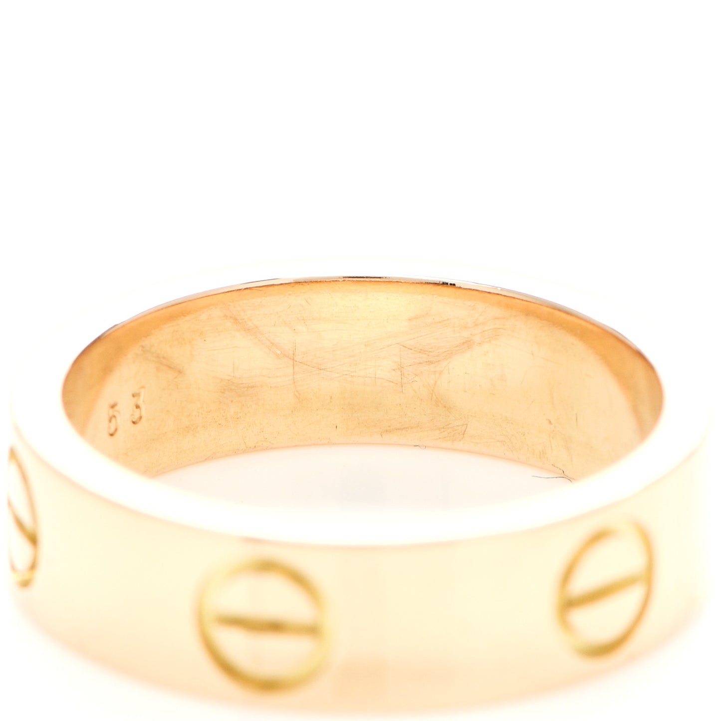 18K Yellow Gold 5.5mm LOVE Ring 53 6.25
