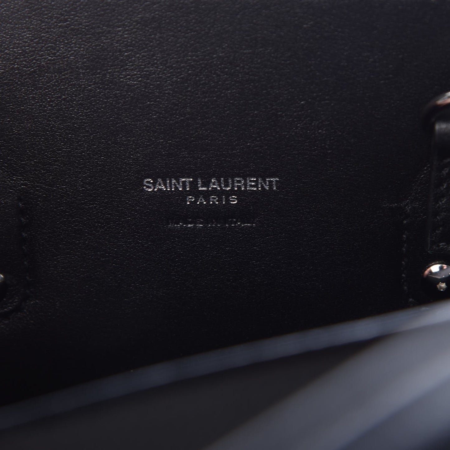 Grained Calfskin Baby Sac De Jour Black