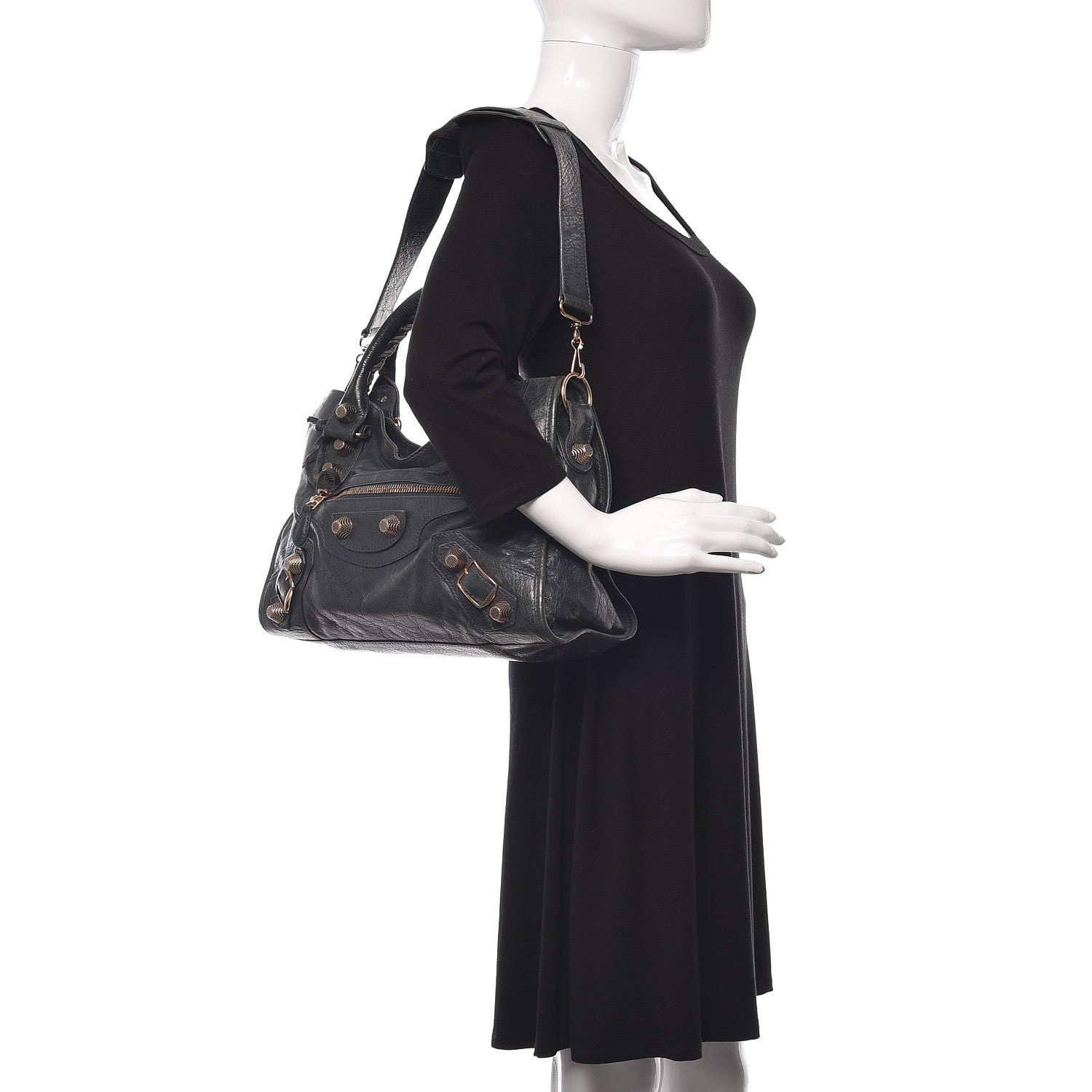 Balenciaga Agneau Giant 21 Rose Gold Hardware City Anthracite 2 of 10