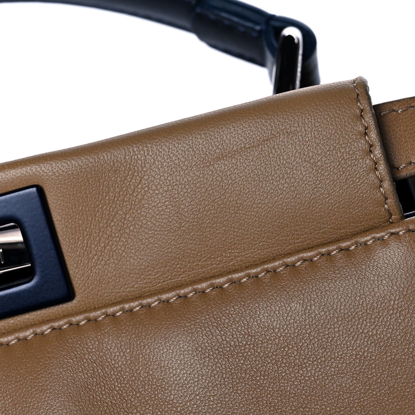 Nappa Colorblock Mini Peekaboo Iconic Satchel Cuoio Oceano Multicolor