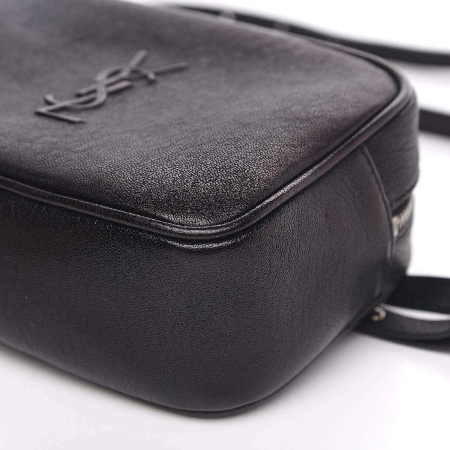 Saint Laurent Lambskin Monogram Lou Belt Bag Black 8 of 13
