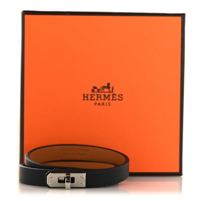 Hermes Box Kelly Double Tour Bracelet T3 Black 6 of 6