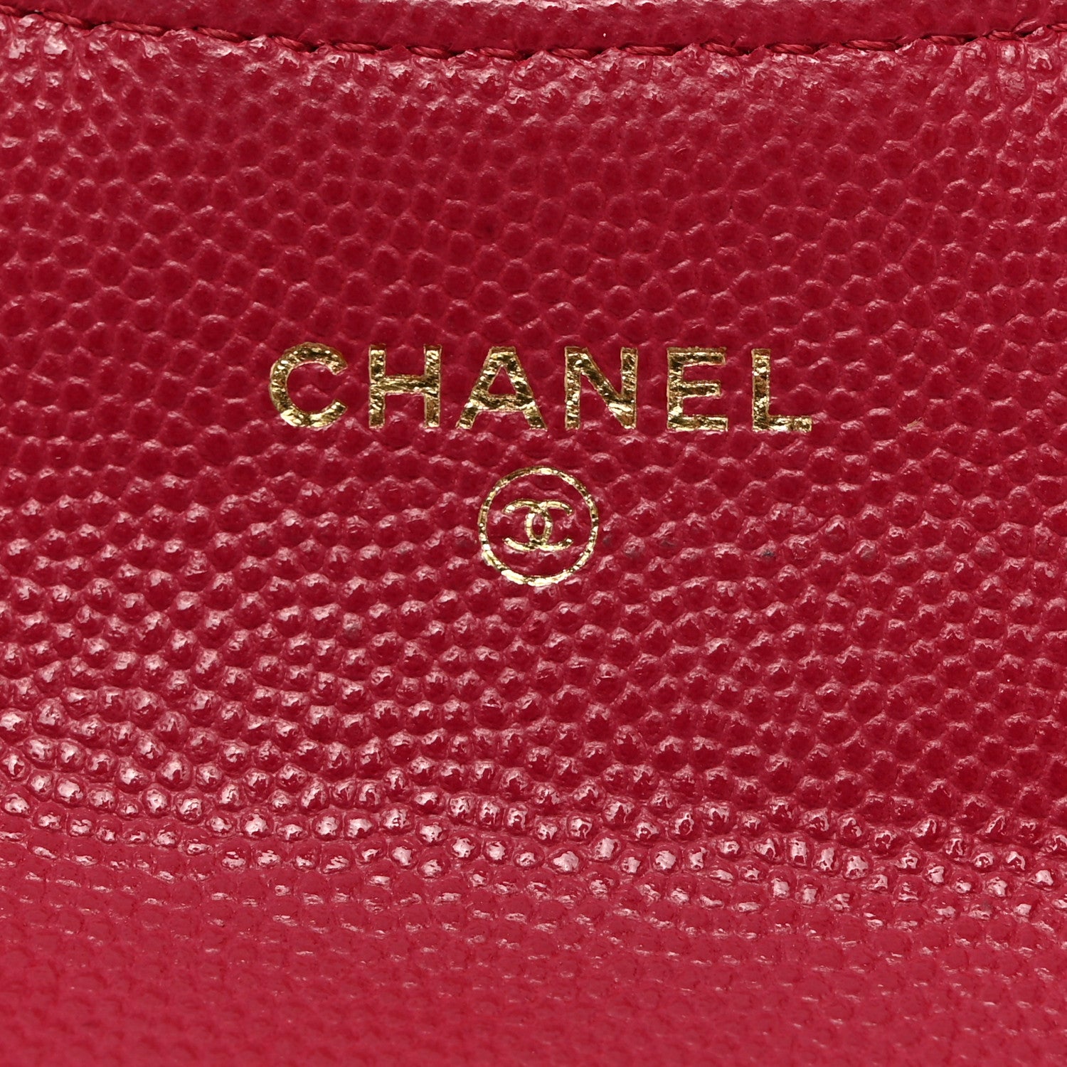 Chanel Caviar Quilted Flap Card Holder Wallet Dark Pink 6 of 11