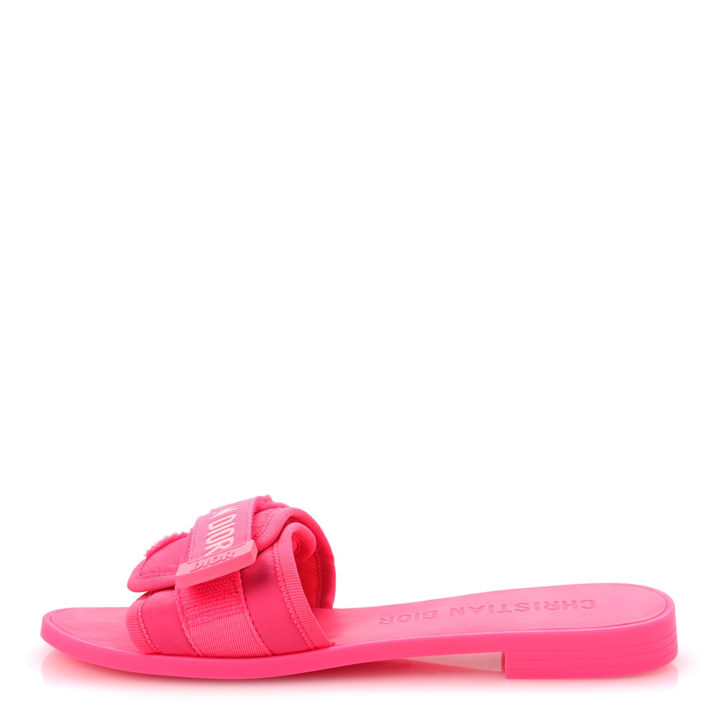 Technical Stretch Fabric Camouflage Dio(r)evolution Slide Sandals 38 Fuchsia Fluo