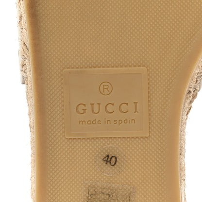 Gucci Linen Psychedelic Mini GG Monogram Slide Sandals 40 Multicolor 7 of 10