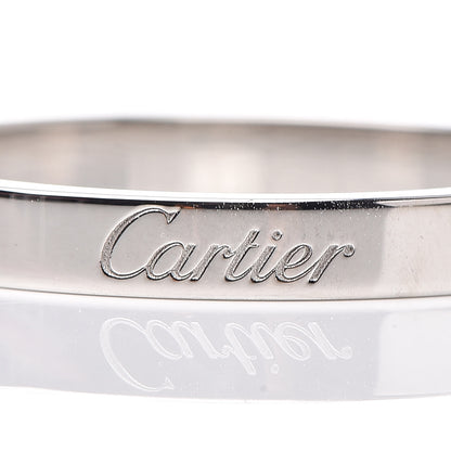 Cartier Platinum 3mm C De Wedding Band Ring 66 11.5 4 of 7