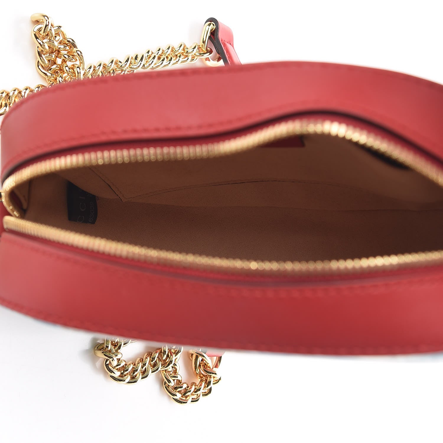 Gucci GG Supreme Monogram Blooms Mini Chain Shoulder Bag Beige Blue Navy Hibiscus Red 5 of 9