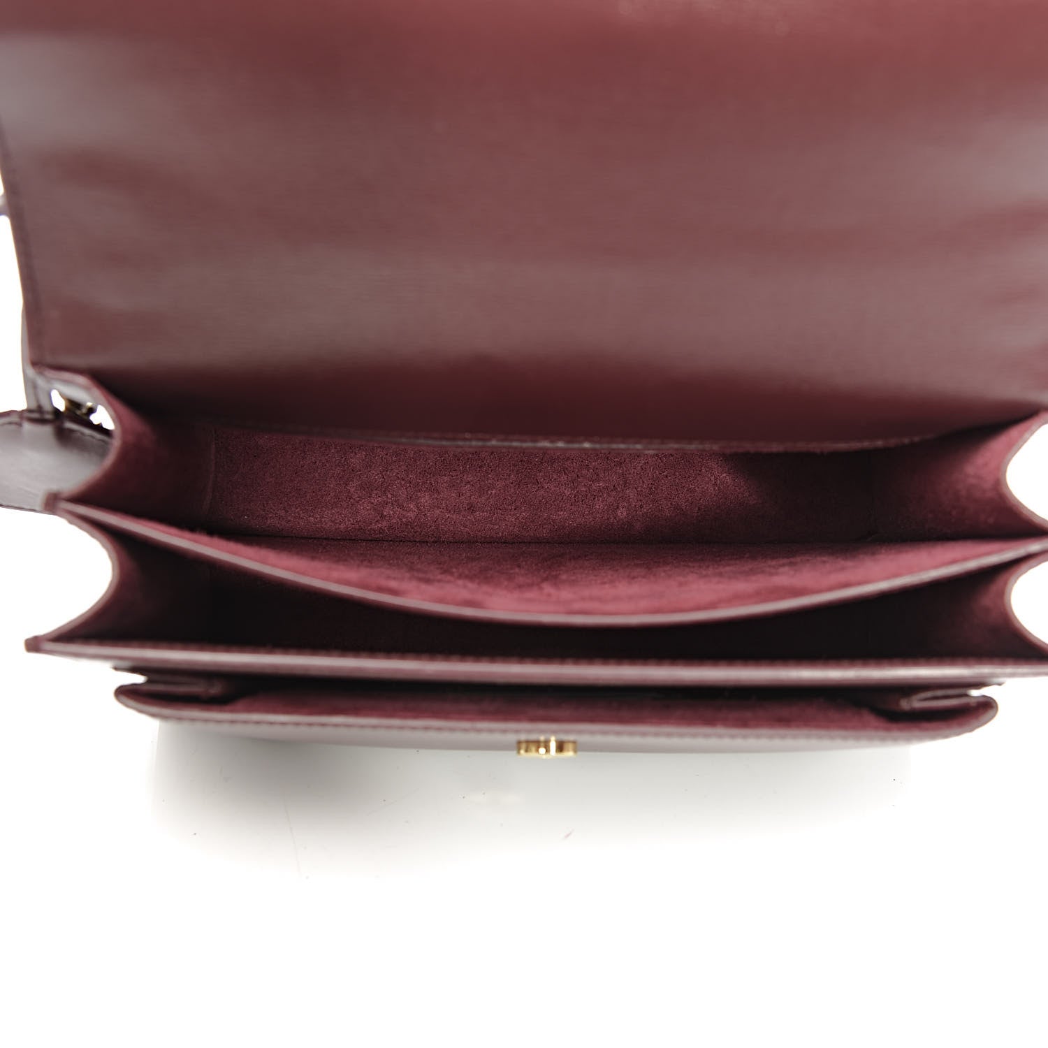 Saint Laurent Calfskin Medium Monogram Sunset Bordeaux 5 of 10