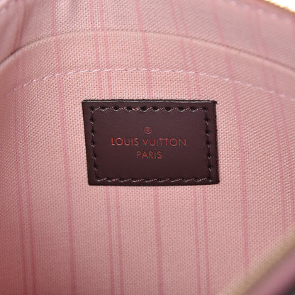 Louis Vuitton Damier Ebene Neverfull MM GM Pochette Rose Ballerine 6 of 8