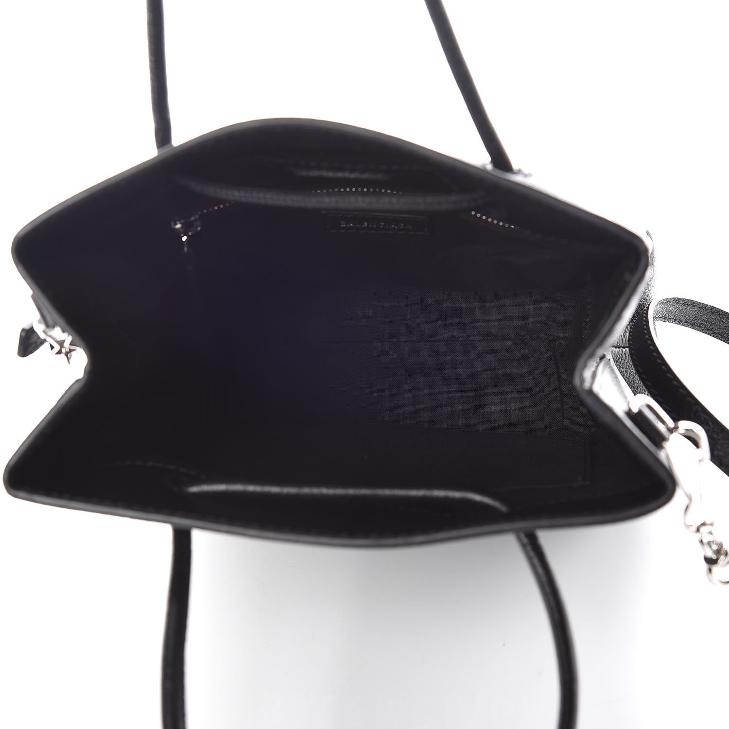 Balenciaga Calfskin Logo XXS Shopping Tote Black 6 of 10