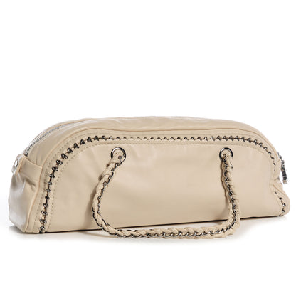 Chanel Smooth Calfskin Luxe Ligne Petit Bowler Light Beige 3 of 7