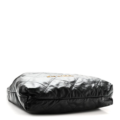 Chanel Shiny Calfskin Quilted Chanel 22 Black 5 of 11