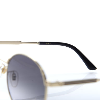 Gucci Web Round Sunglasses GG0206SK Gold 5 of 8