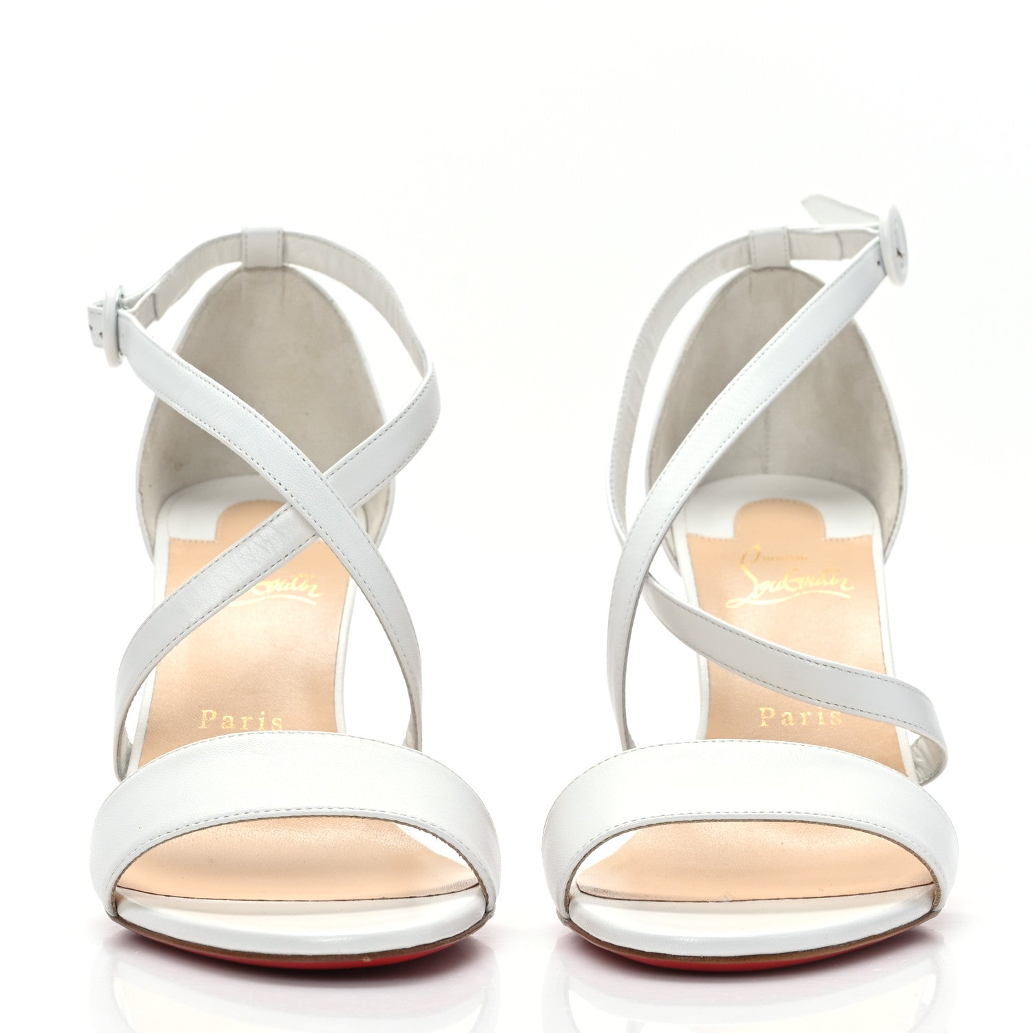 Christian Louboutin Kid Loubi Bee Alta 85 Sandals 39.5 White 2 of 7