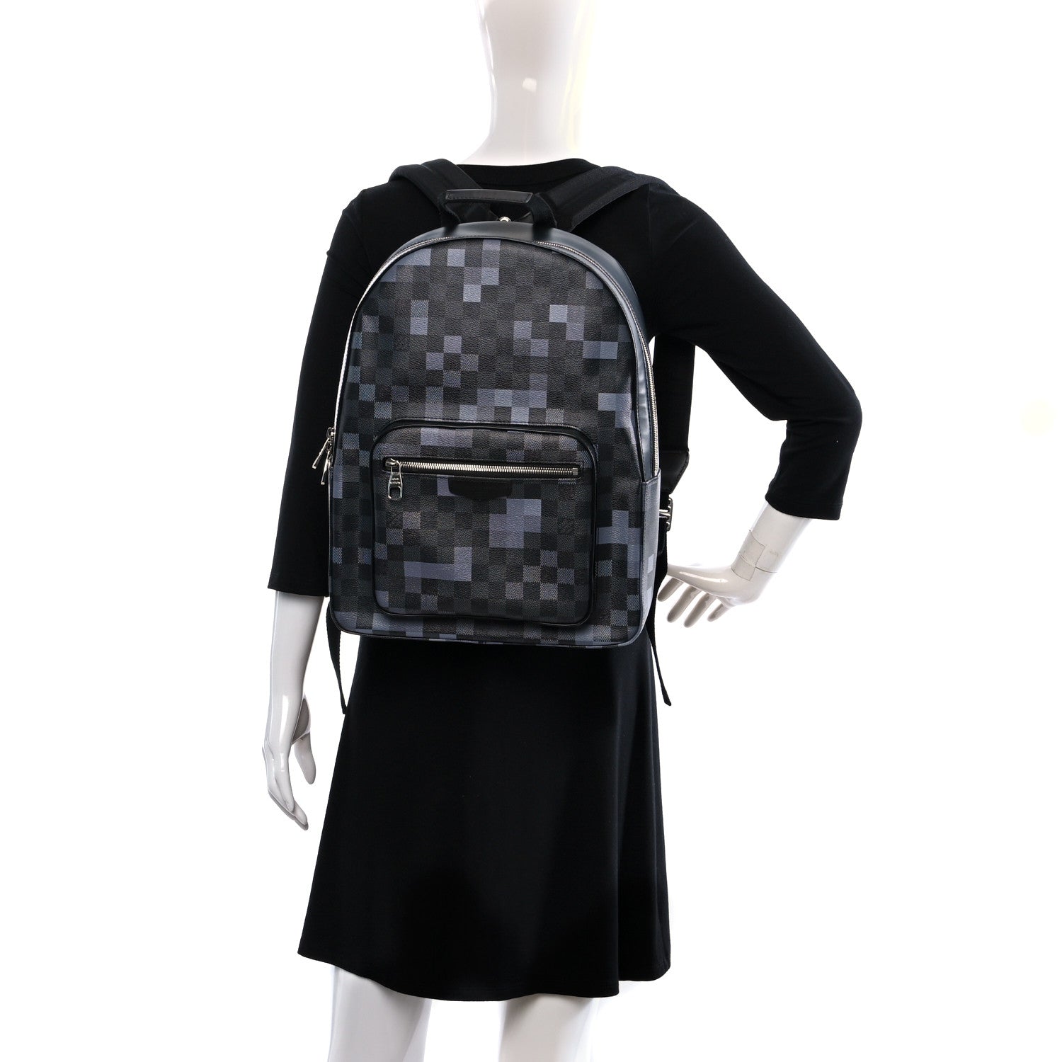 Louis Vuitton Damier Graphite Pixel Josh Backpack Gris 2 of 8