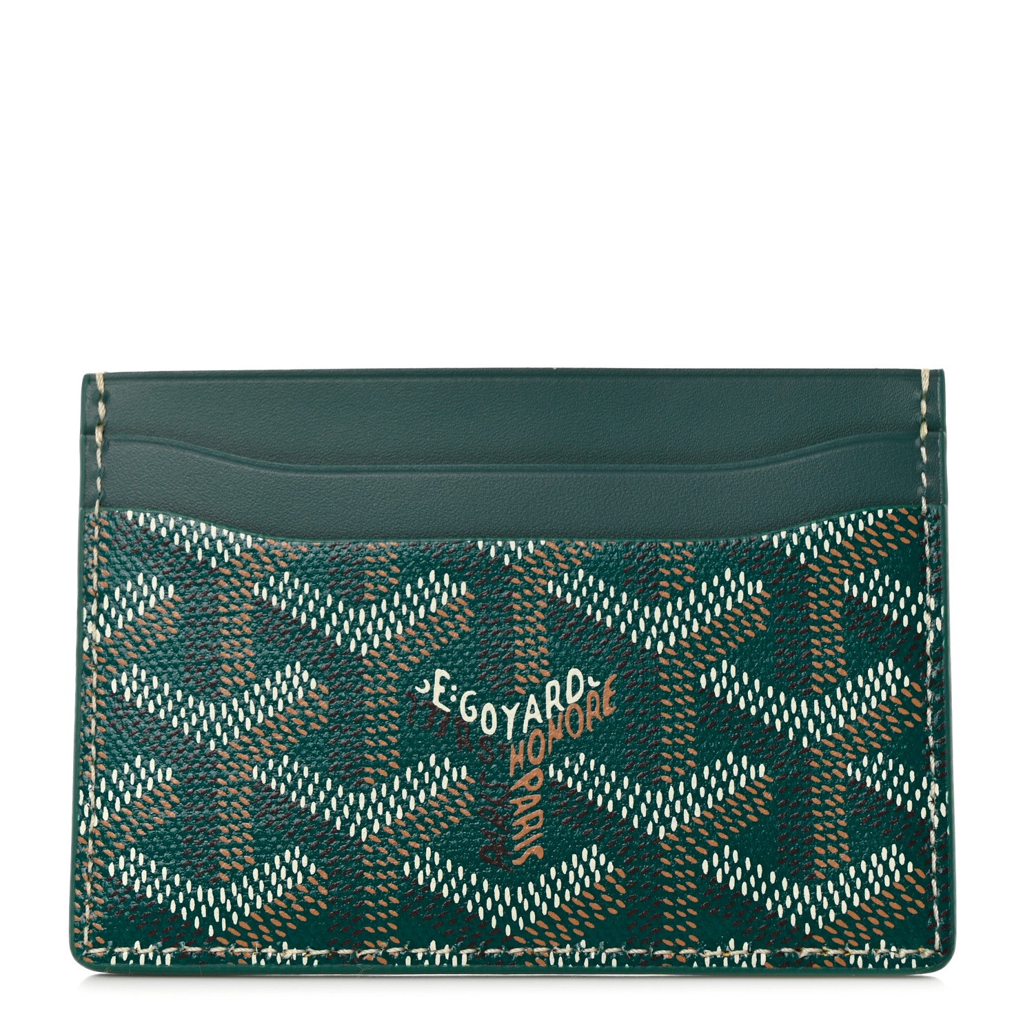 Goyard Goyardine Saint Sulpice Card Holder Green 1 of 7