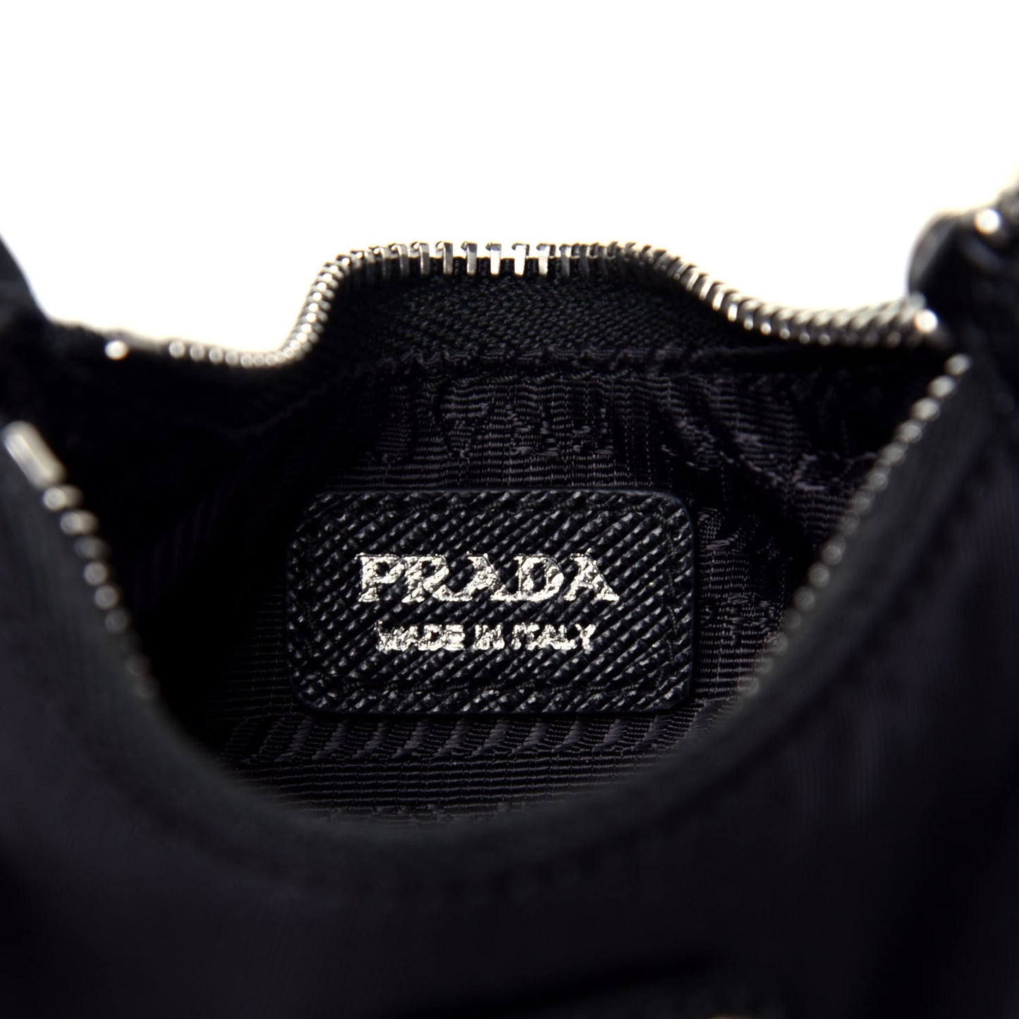 Tessuto Nylon Mini Re-Edition 2000 Shoulder Bag Black