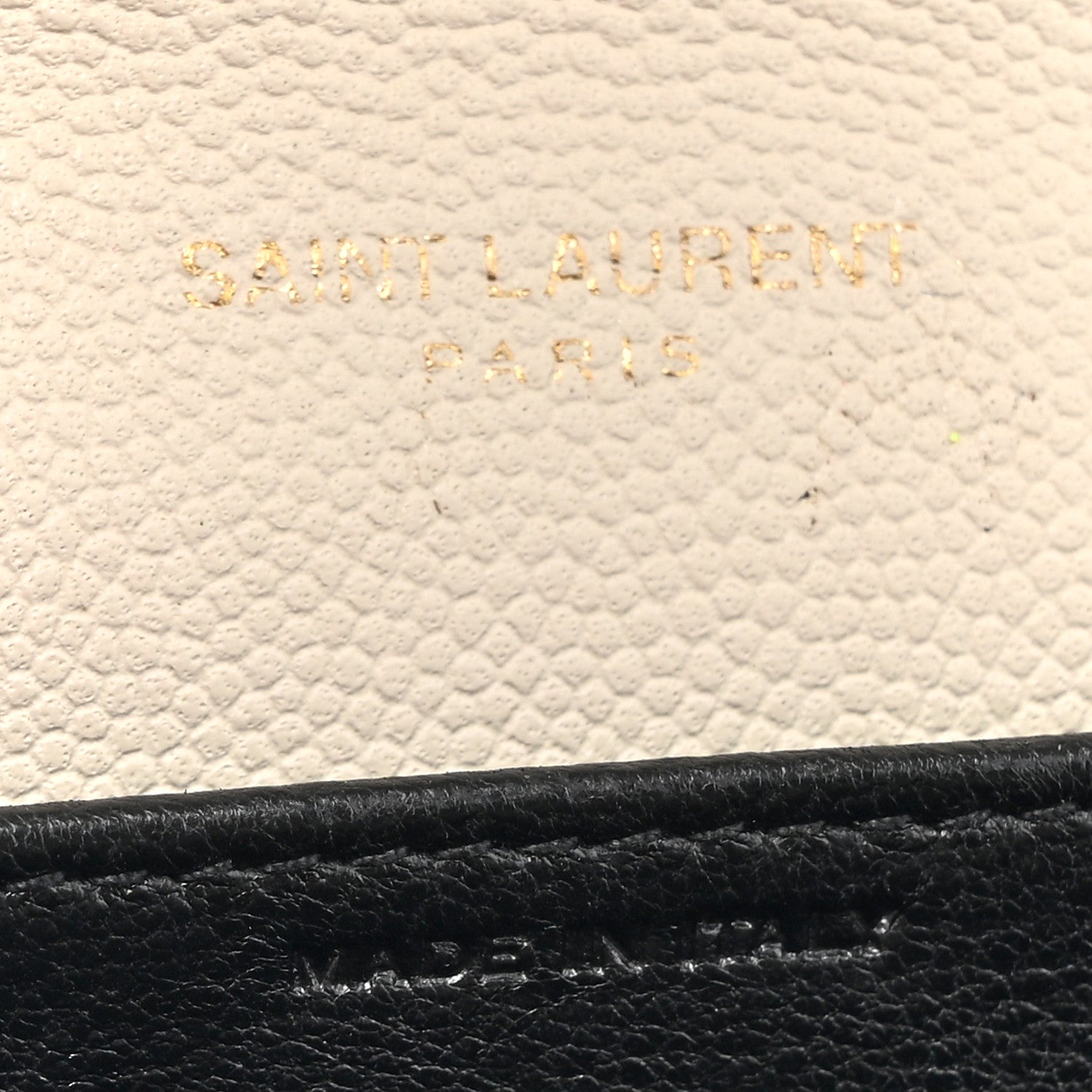 Saint Laurent Grain De Poudre Monogram Uptown Chain Wallet Crema Soft 6 of 17