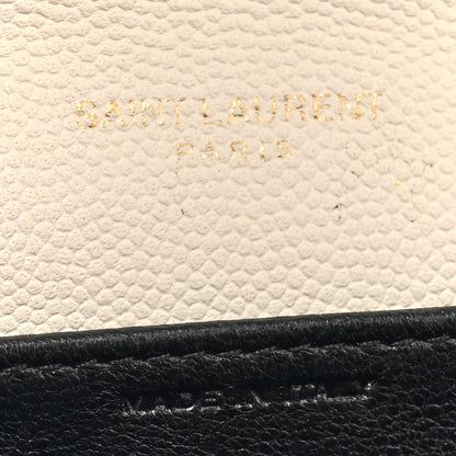 Saint Laurent Grain De Poudre Monogram Uptown Chain Wallet Crema Soft 6 of 17