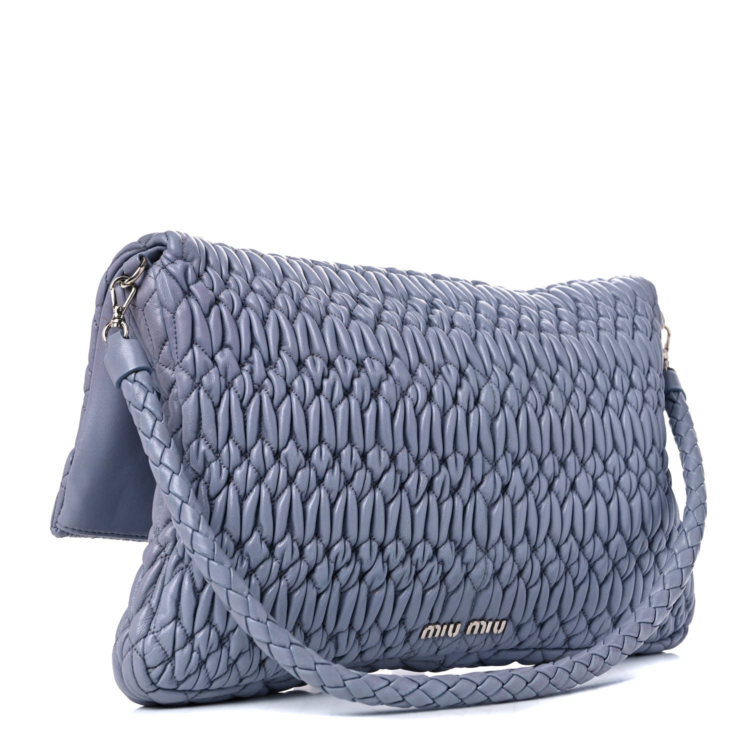 Miu Miu Nappa Matelasse Shoulder Bag Astro 2 of 12