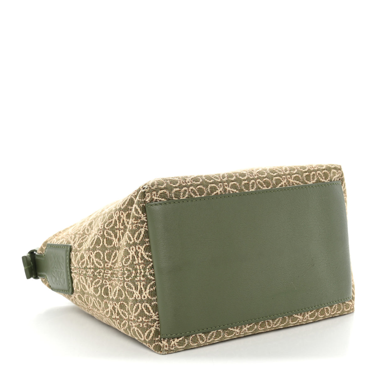 Loewe Jacquard Anagram Calfskin Small Cubi Bag Avocado Green 4 of 9