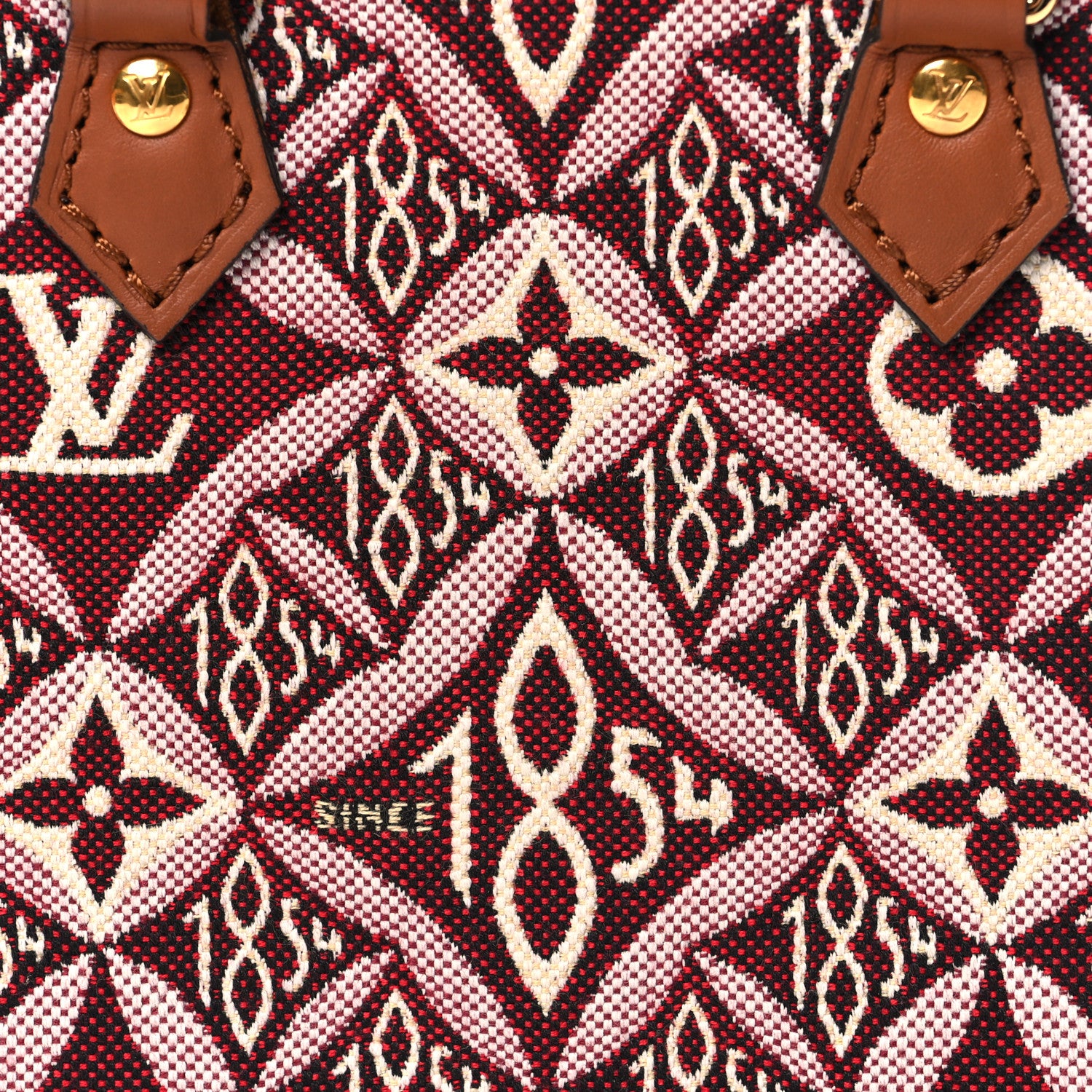 Louis Vuitton Jacquard Since 1854 Petit Sac Plat Bordeaux 7 of 10