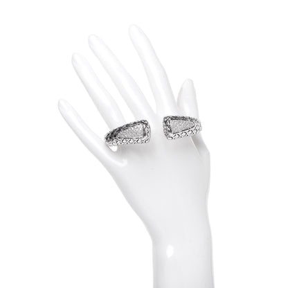 John Hardy Sterling Silver Diamond Naga Kick Cuff Bracelet 2 of 6