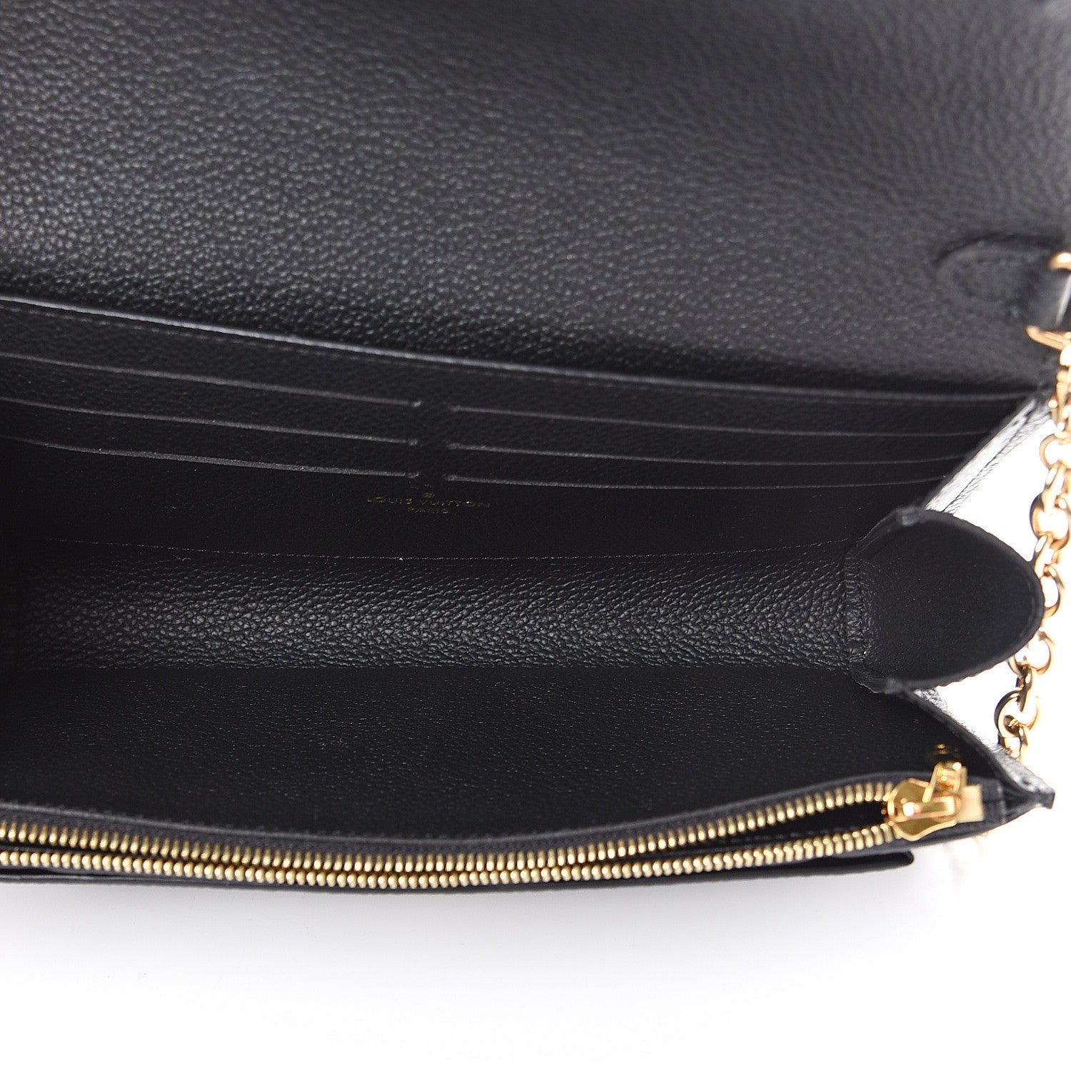 Louis Vuitton Empreinte Vavin Chain Wallet Black 4 of 9