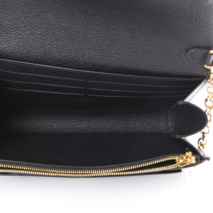Louis Vuitton Empreinte Vavin Chain Wallet Black 4 of 9