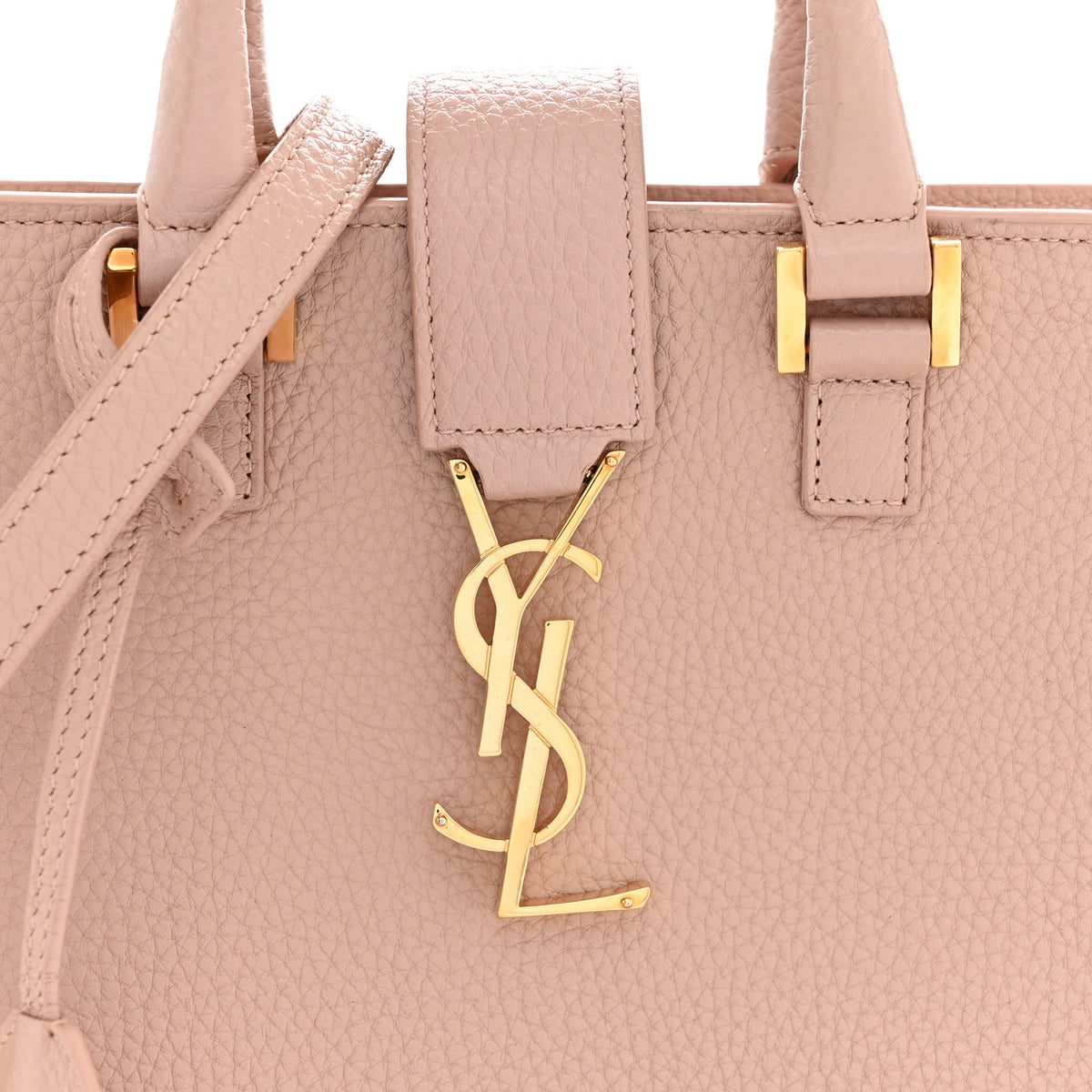 Saint Laurent Calfskin Baby Monogram Cabas Antique Rose 8 of 14