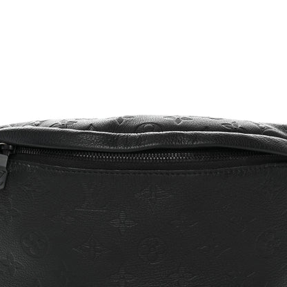 Louis Vuitton Calfskin Monogram Shadow Discovery Bumbag Black 7 of 9